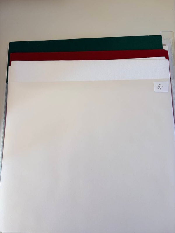 Viltpapier – 6 vellen
