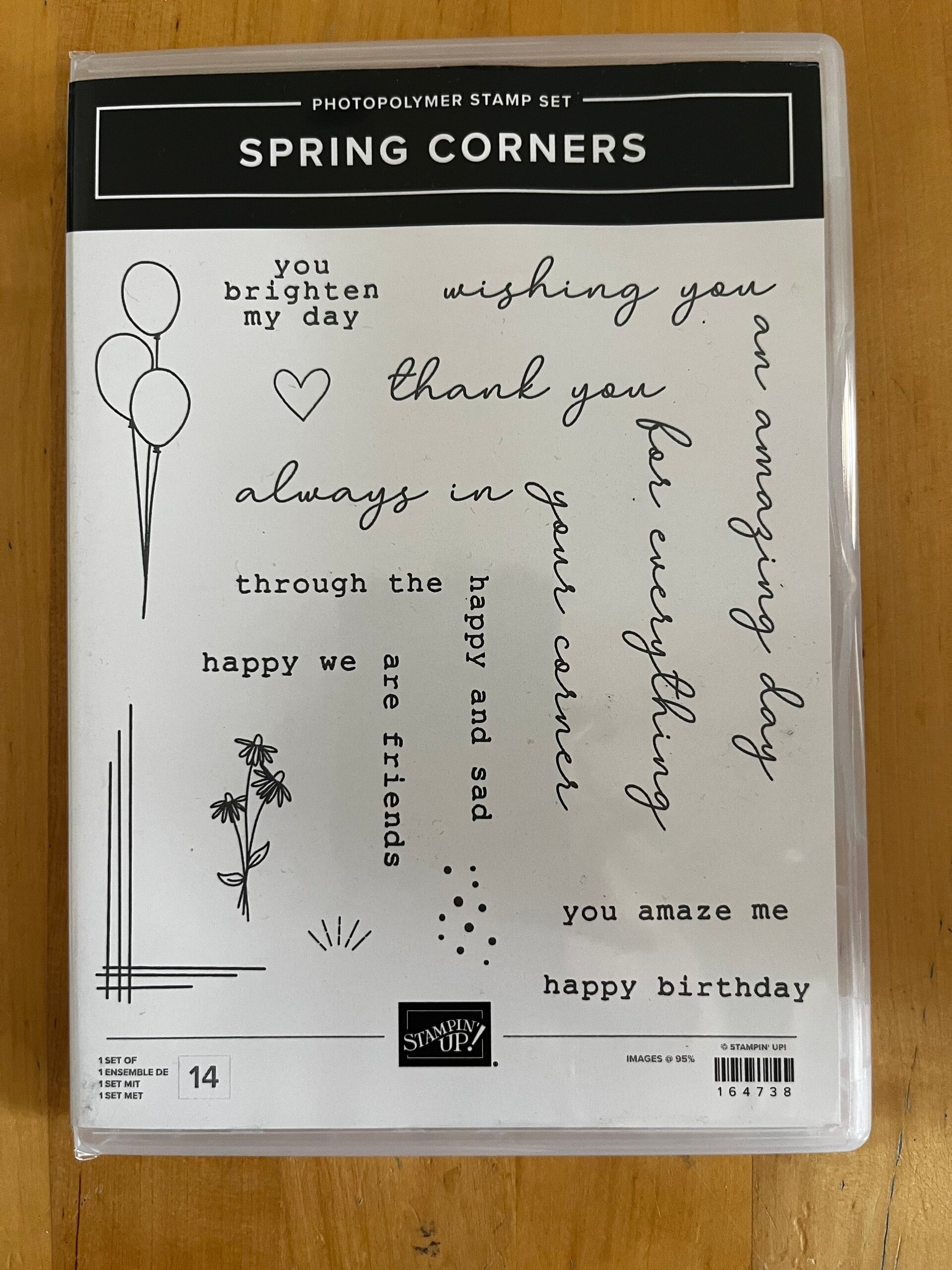 Spring Corners – photopolymeerstempelset (retired)