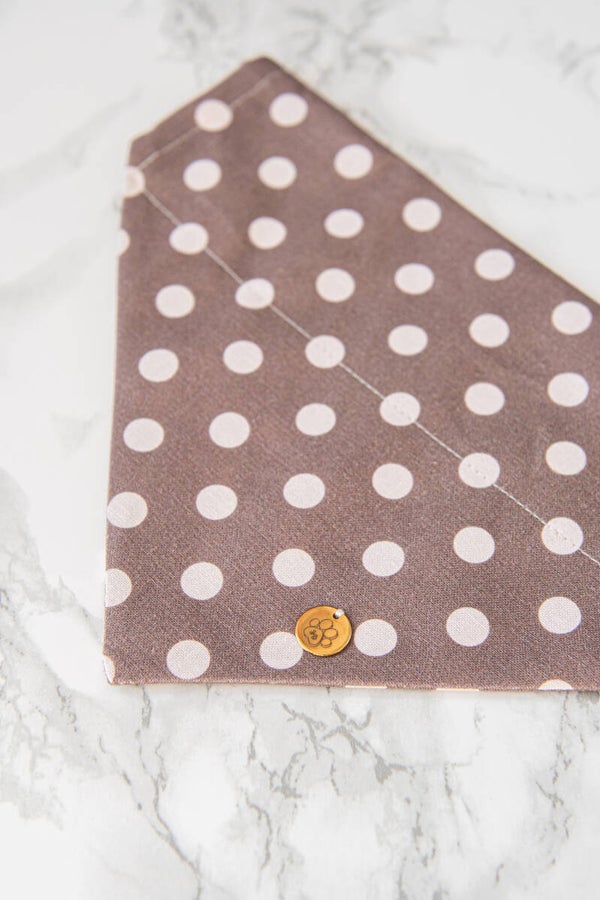 Bandana - Polka Dots Brown