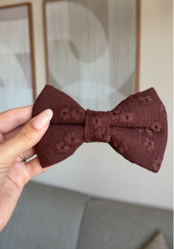 Puffy Bow - Chestnut