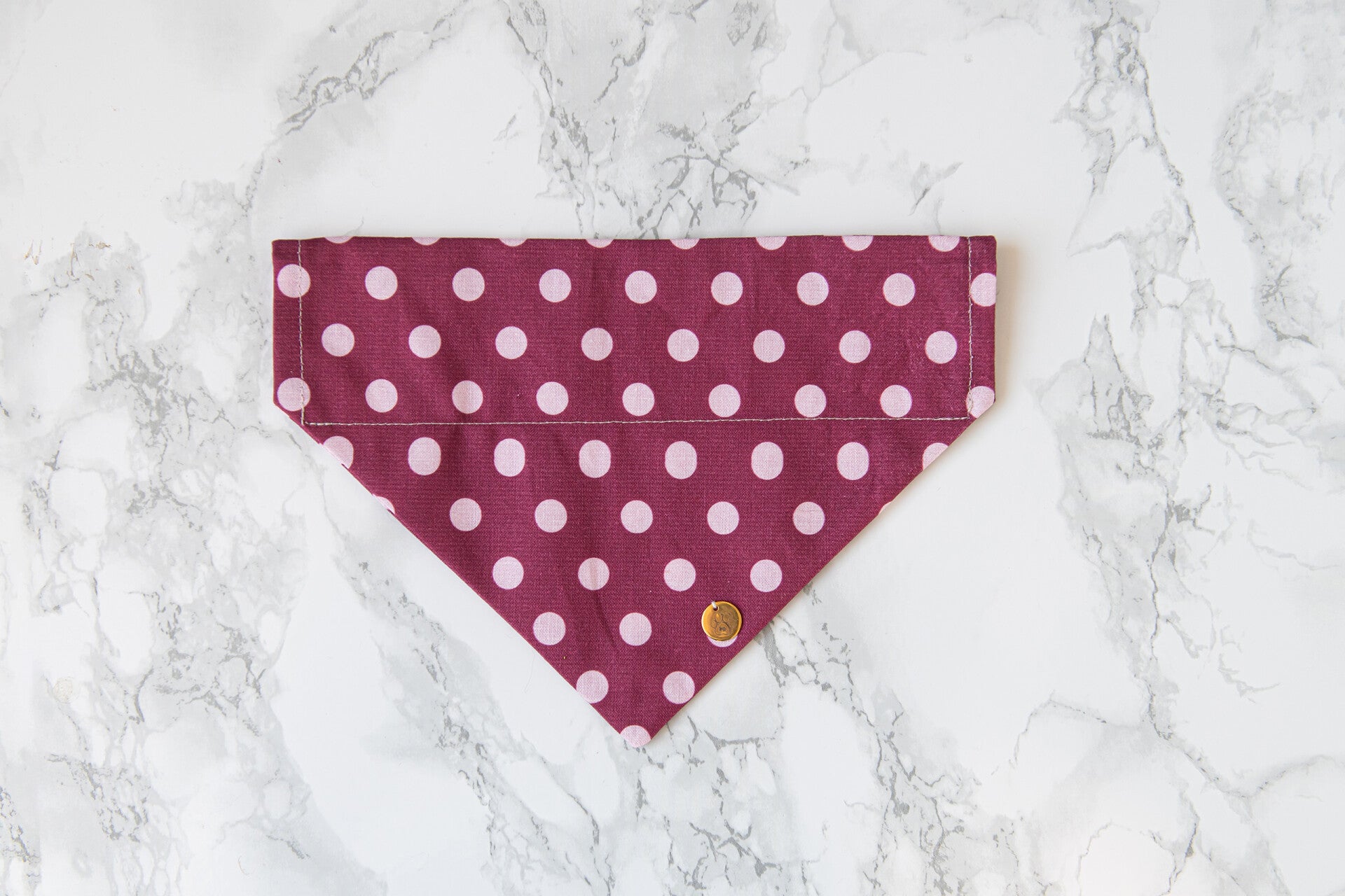 Bandana - Polka Dots Burgandy