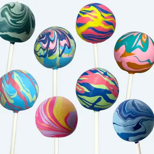 Marble/tie dye cake pops/dozen