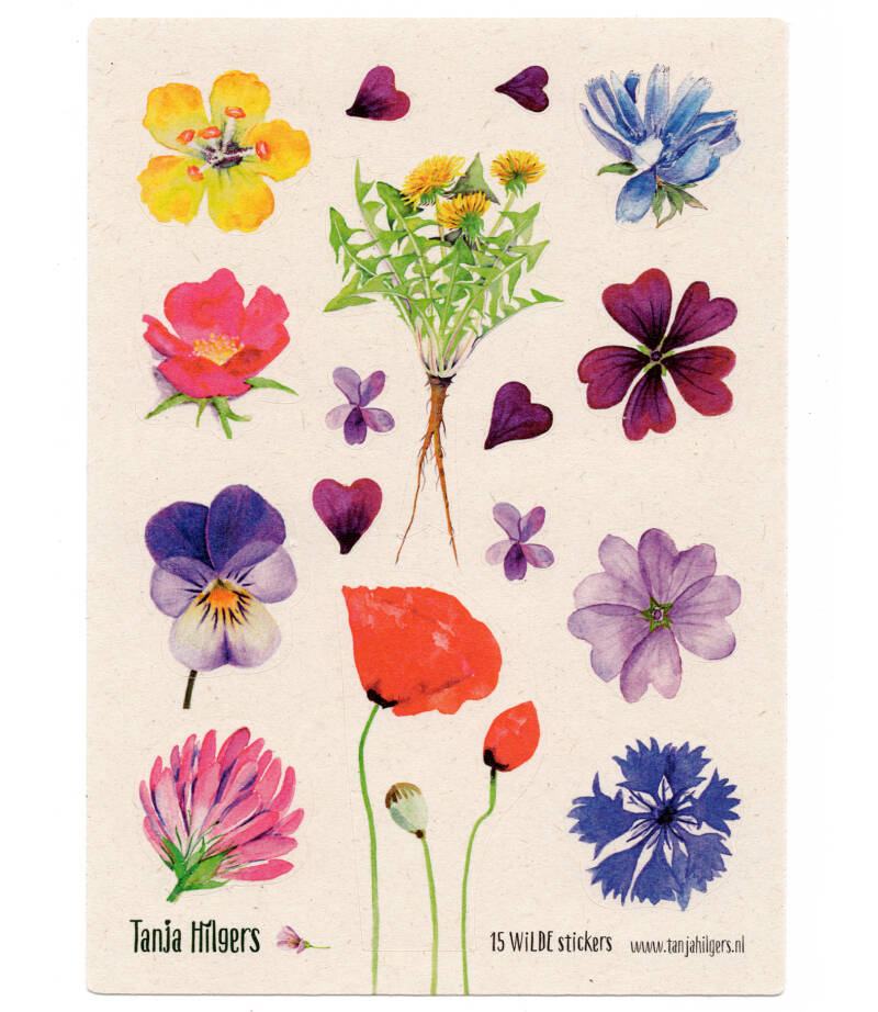 Stickervel "Botanisch"
