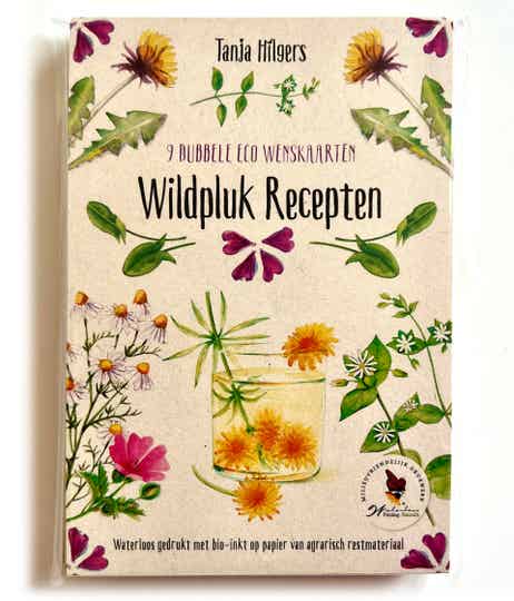 9 ECO Wenskaarten Wildplukrecepten - los zonder envelop