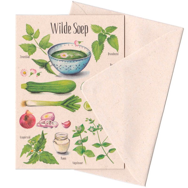Wenskaart "Wilde Soep"
