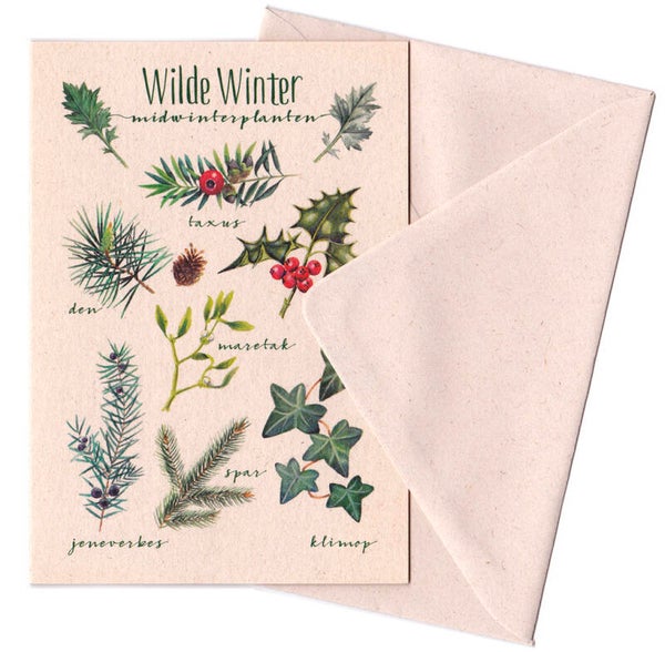Wenskaart "Wilde Winter"