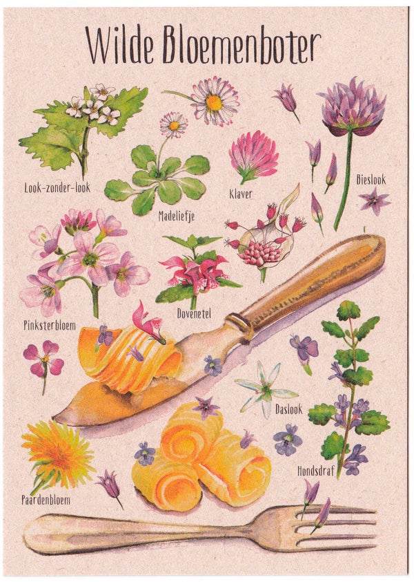 Poster "Wilde Bloemenboter"