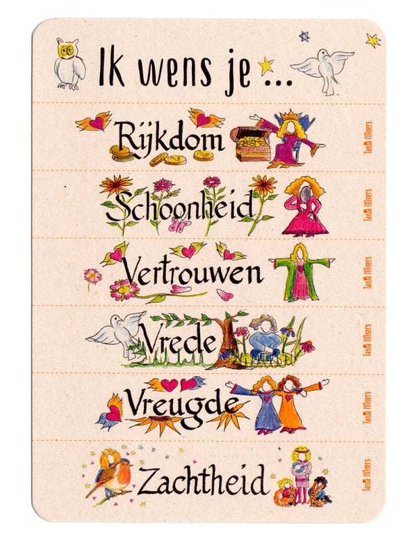 Postkaart "Ik wens je"