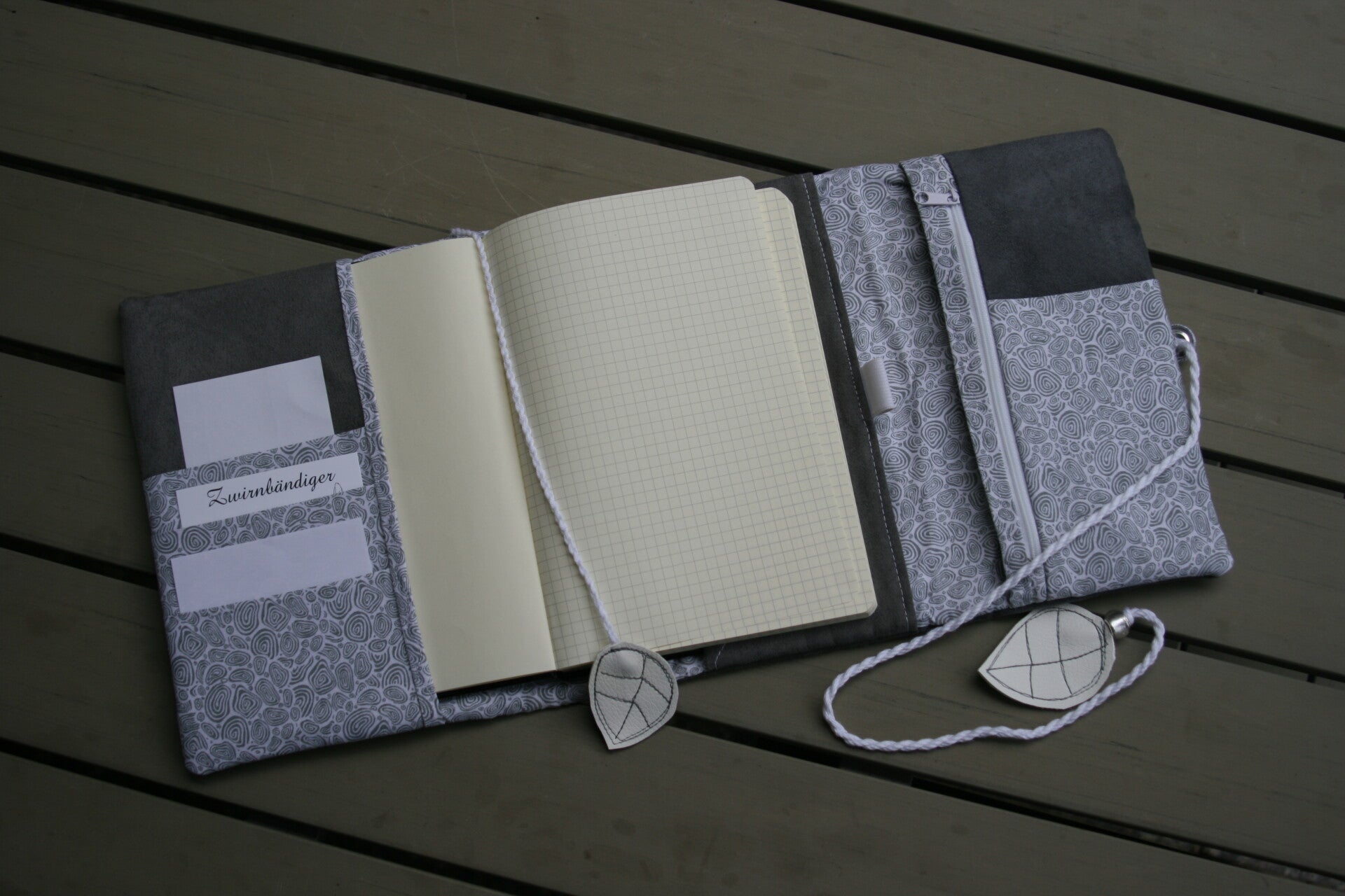 SALE Organizer Alcantara grau