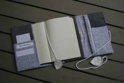 SALE Organizer Alcantara grau