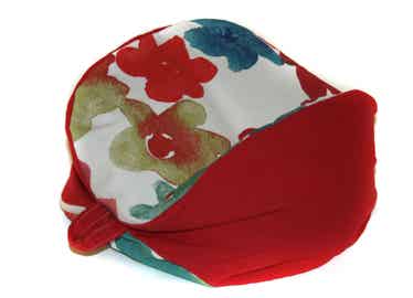 SALE Lesekissen Blumen / rot Klein