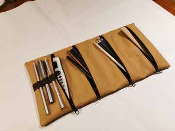 Sonderanfertigung Rollmäppchen  4 Reißverschlüsse