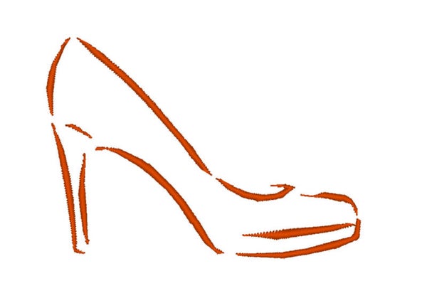 Stickerei Damenschuh