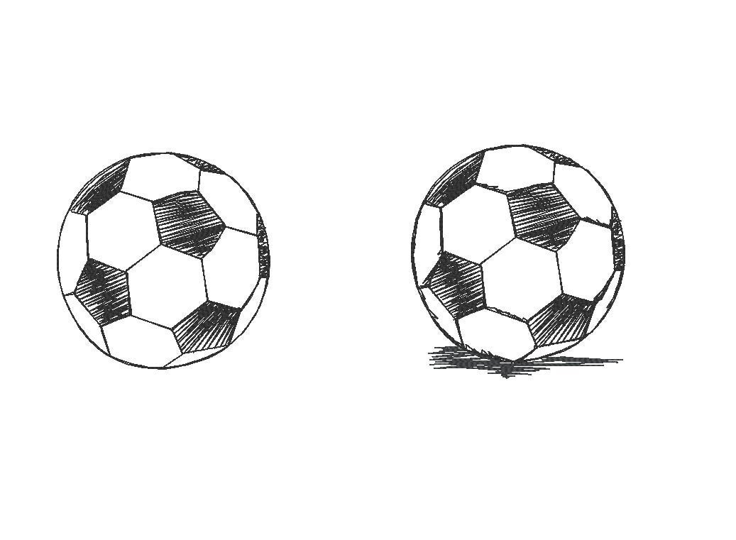 Stickmotive Fußball