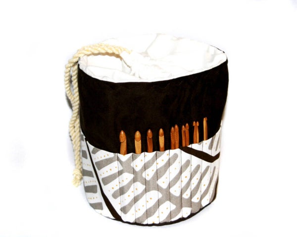 Handarbeitskorb Strickbeutel Farn