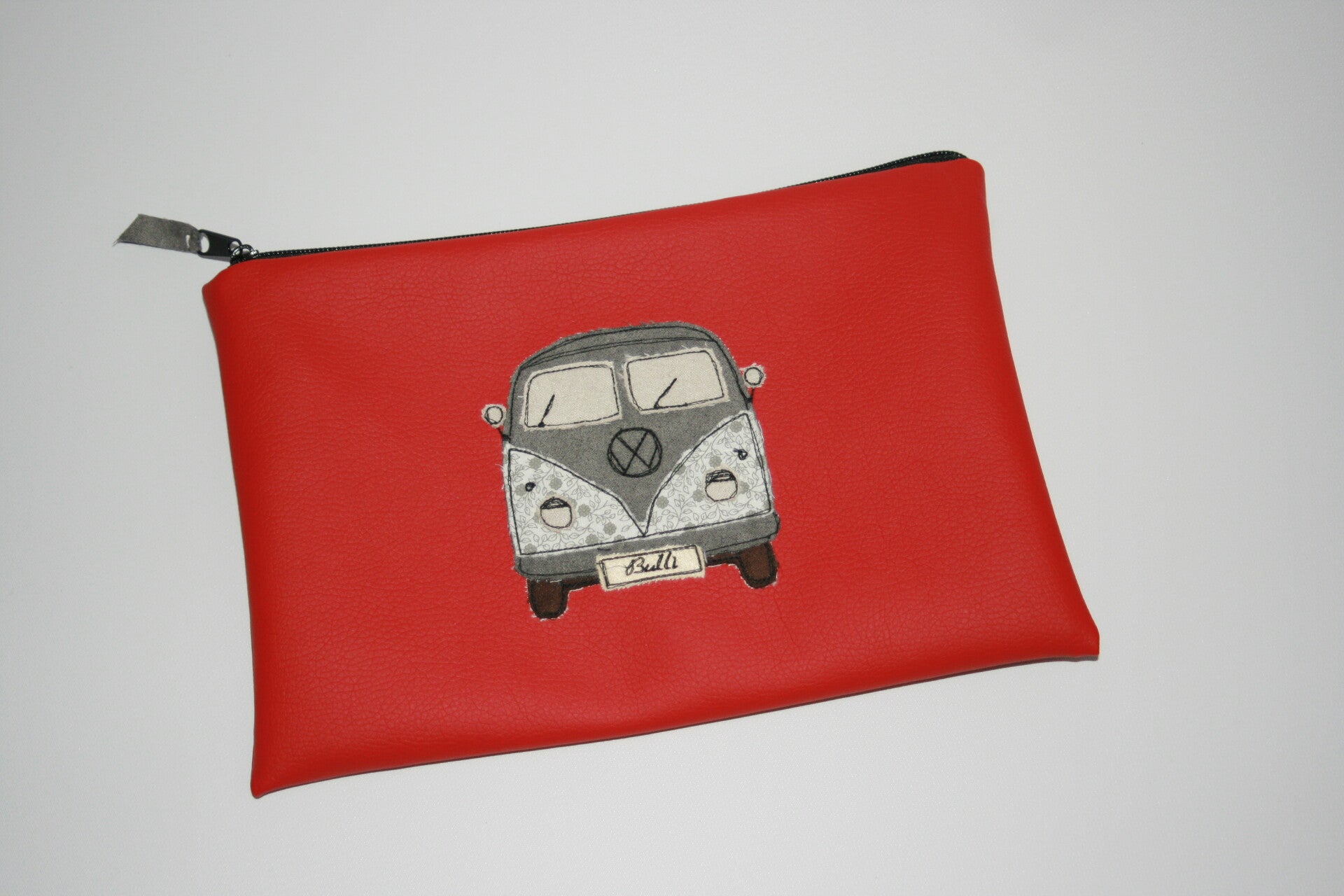 SALE Dokumententasche Bulli von vorne grau