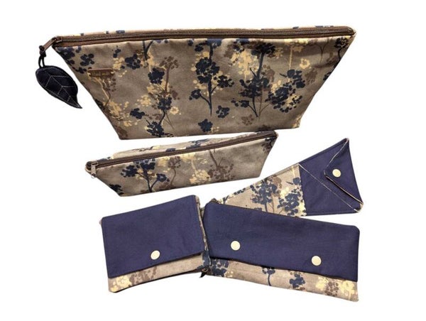 Handarbeit -Taschen Set Blumen