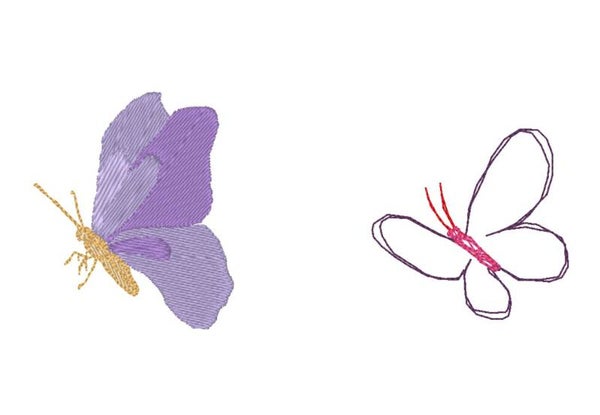 Stickmotive Schmetterling