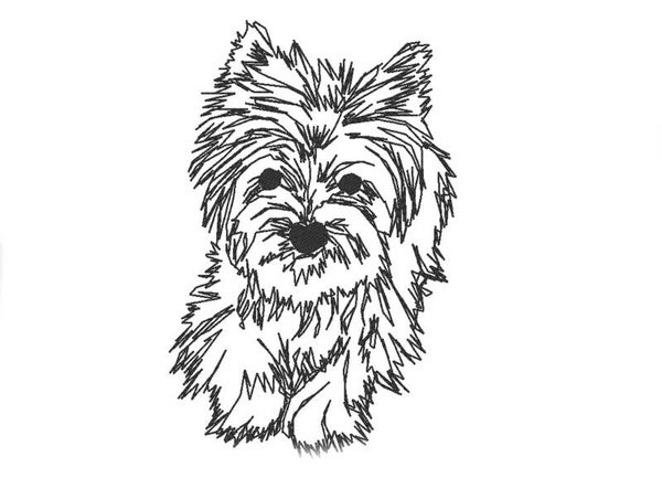 Stickmotive Hund Terrier