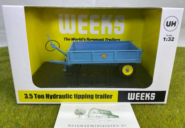Weeks popular 3,5 ton tipping trailer
