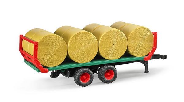 Balentransportaanhanger met strobalen