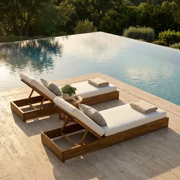 Ensemble de chaises longues deluxe