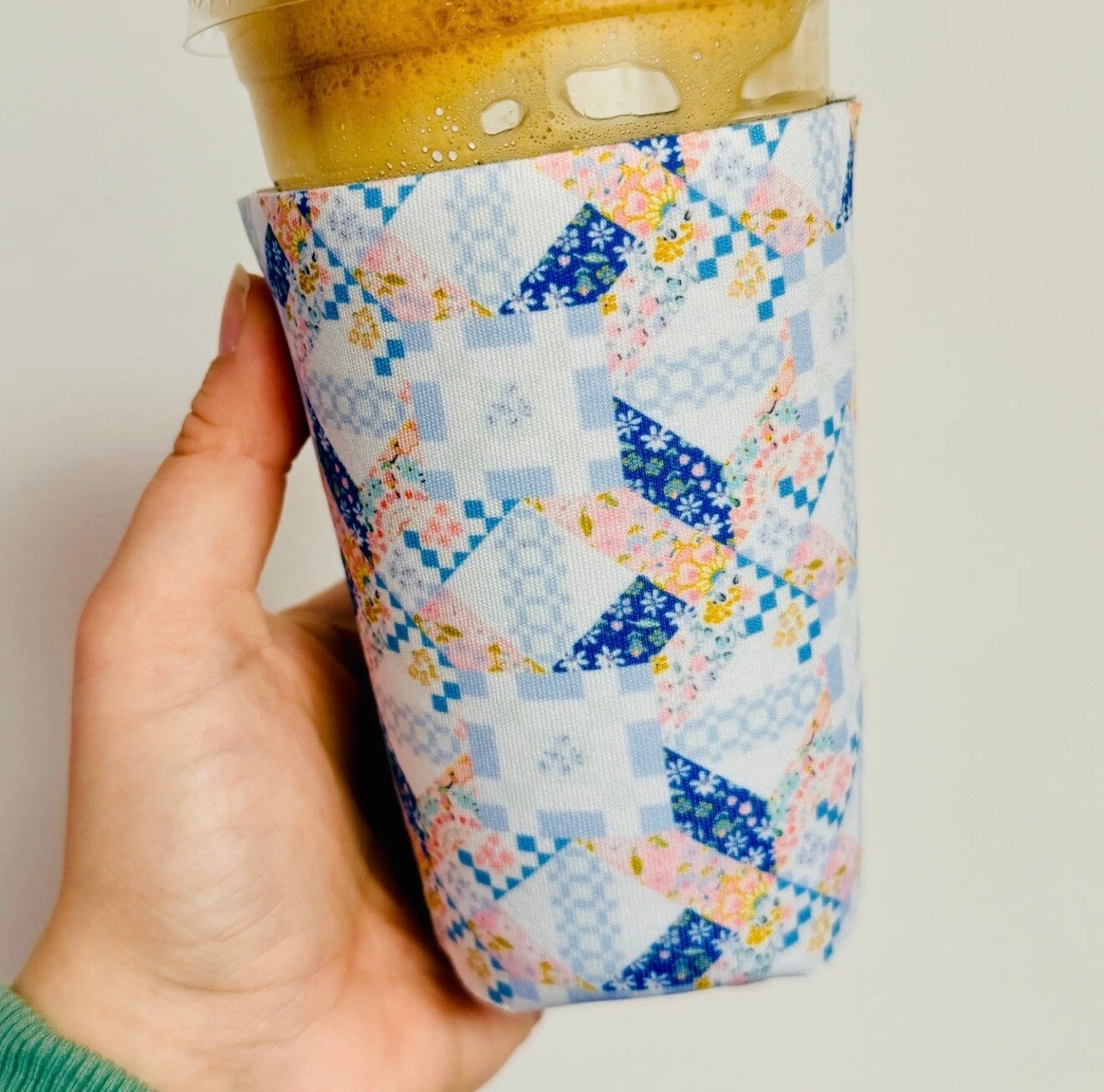 Blue Scrap Coffee Sleeve-Medium