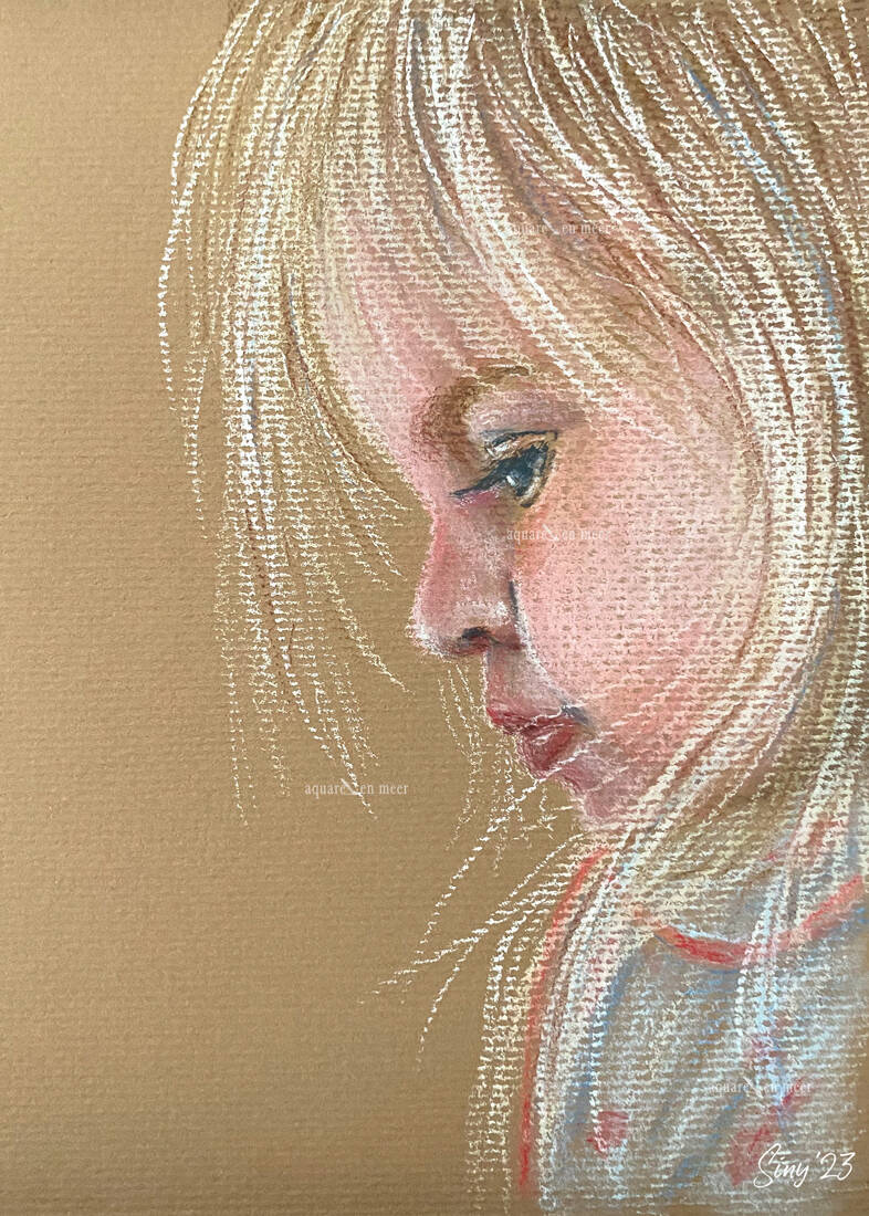 Pastel portret kind