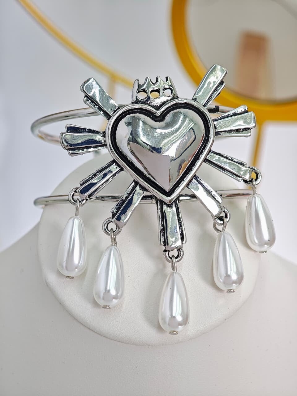 Brazalete perlas plata