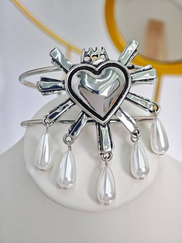 Brazalete perlas plata