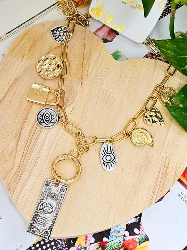 Collar dolar y dijes