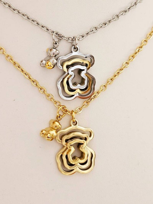 COLLAR TOUS DORADO Y BITONO