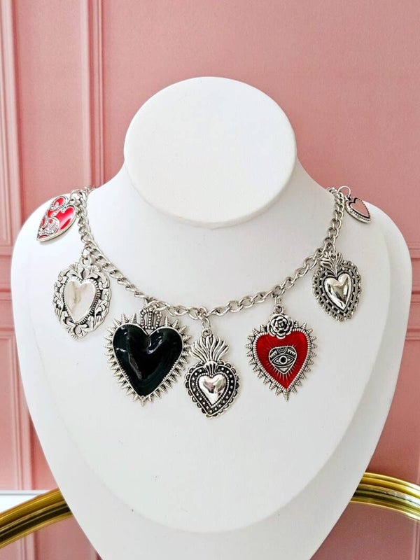 COLLAR MILAGROS PLATEADO
