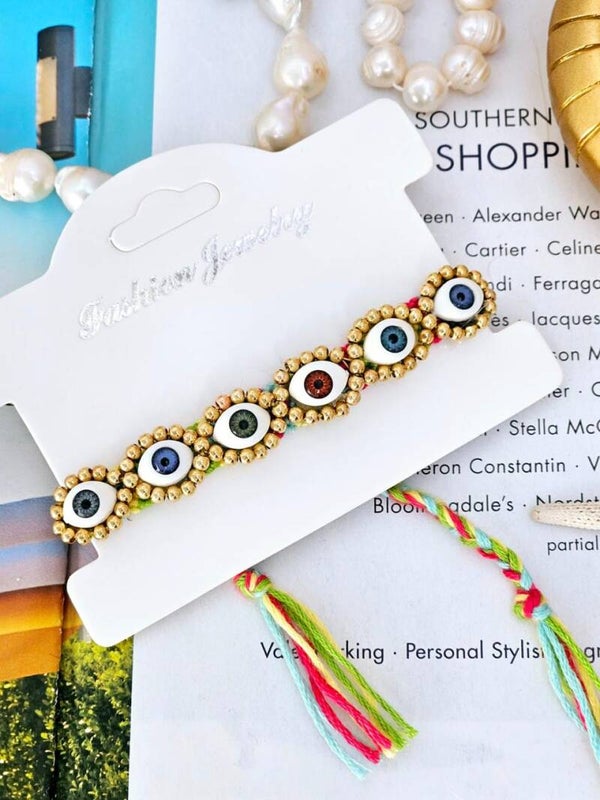 Pulsera hilo ojo real