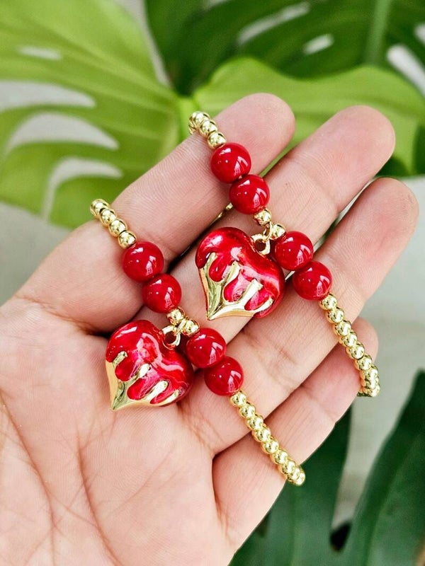 Pulsera corazón derretido