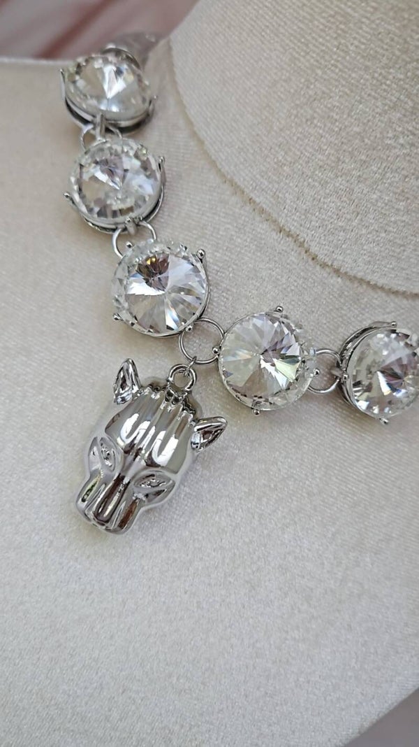 Collar puma brillantes