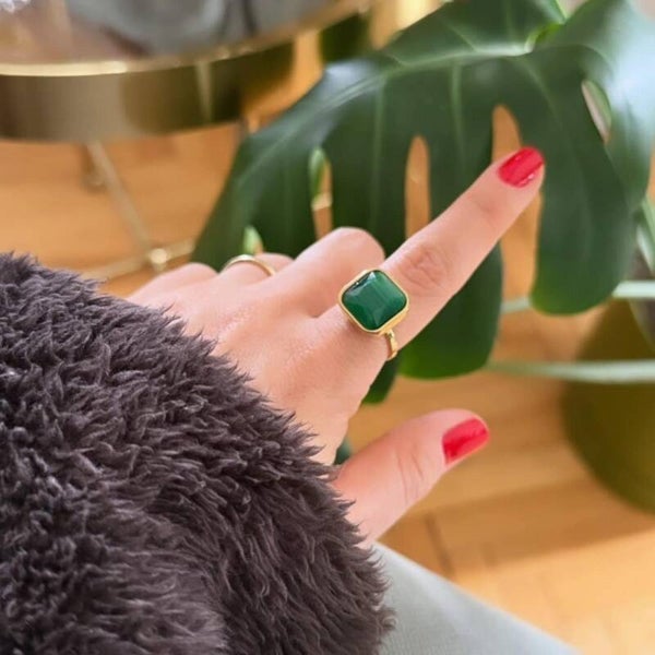 Anillo esmeralda sandra