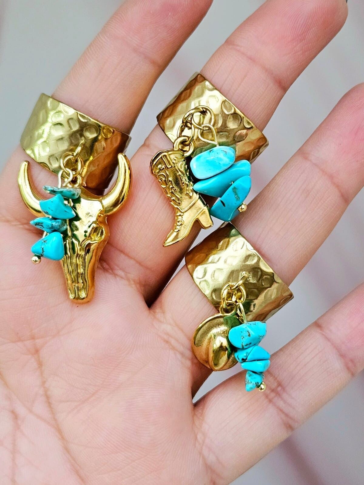 Anillo ajustable vaquero (eligue el modelo )