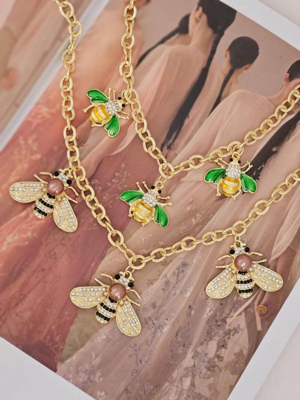 Collar abeja (2 tonos)