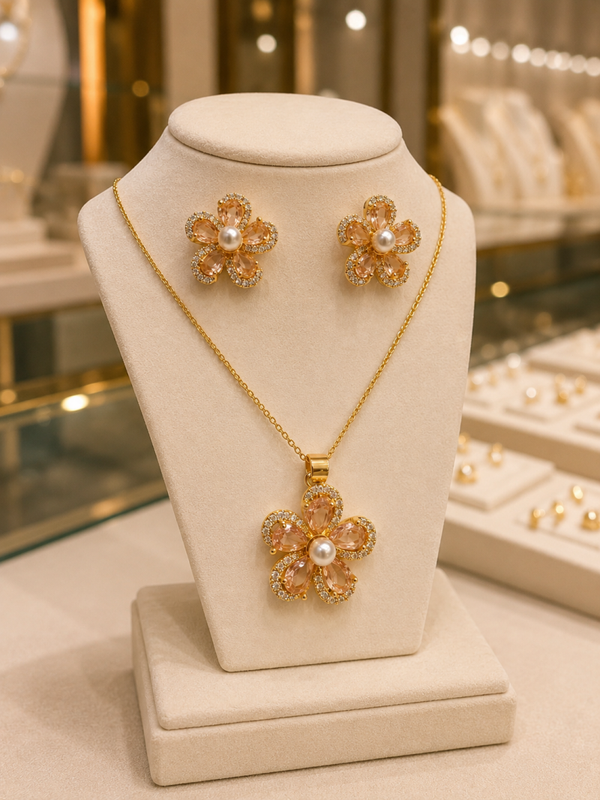 Set flor dorada