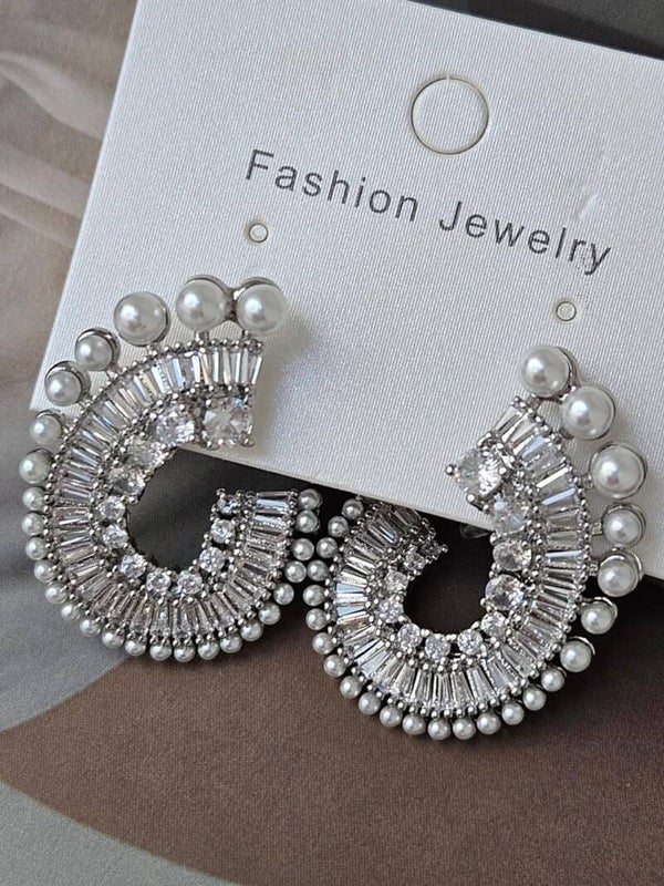 Arete Swarovski plateado