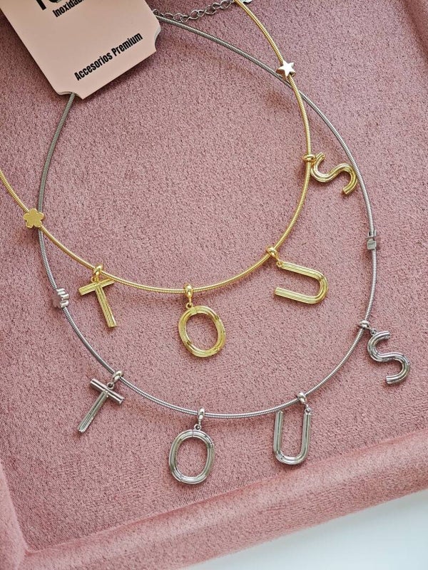 Collar letras tous