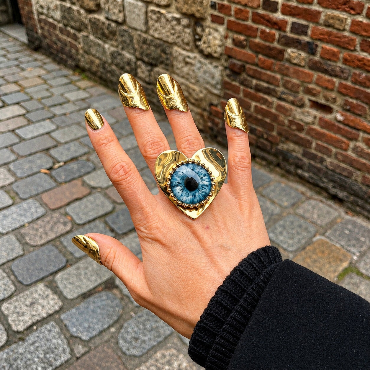 Anilllo ojo azul