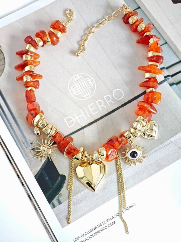 Collar piedra ojo