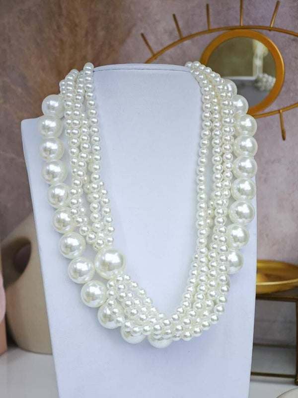 Collar multi perlas