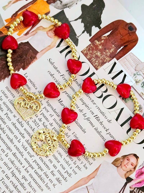 Pulsera corazon rojo