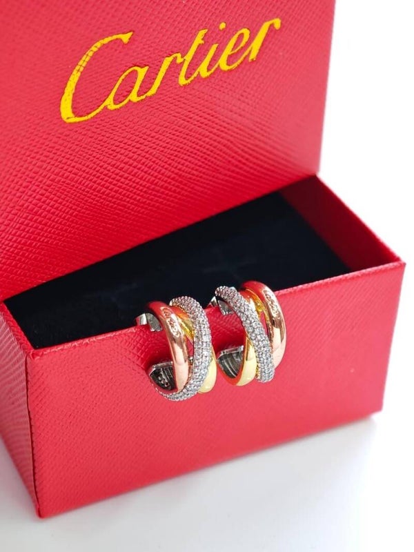 Arracada cartier rosa