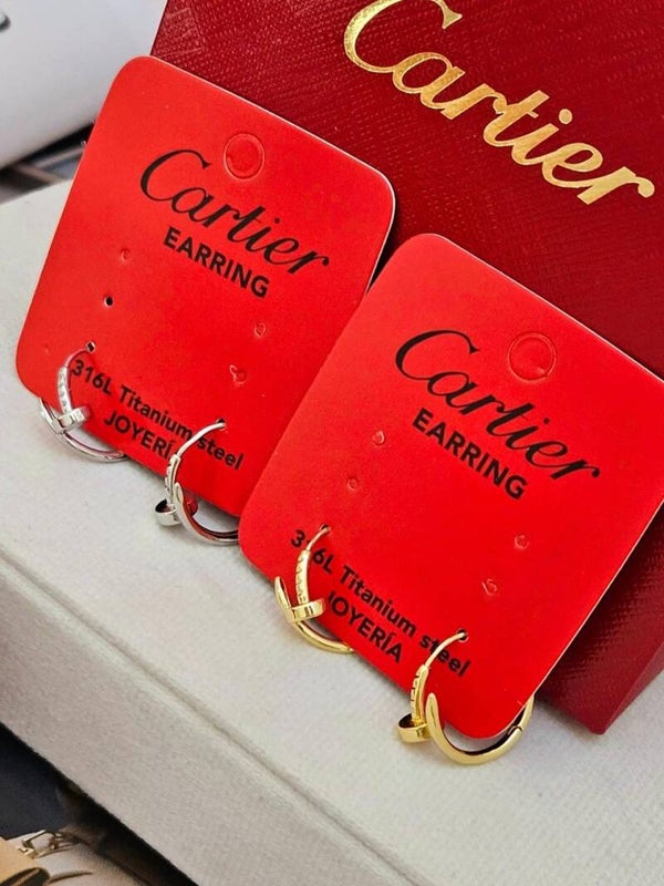 Arracadas Cartier (solo Plata)