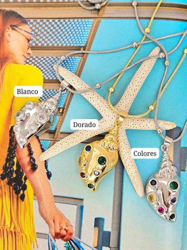 Collar caracol colores