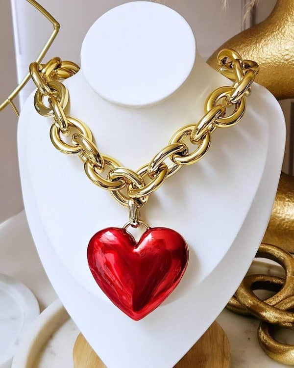 Collar maxi corazón